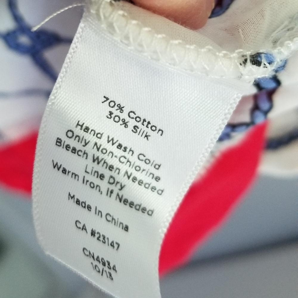 Talbots Tunic Top silk blend - Picture 5 of 5